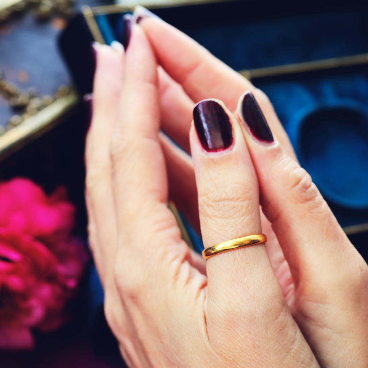 Together Forever! Pair of Vintage 22ct Gold Wedding Bands