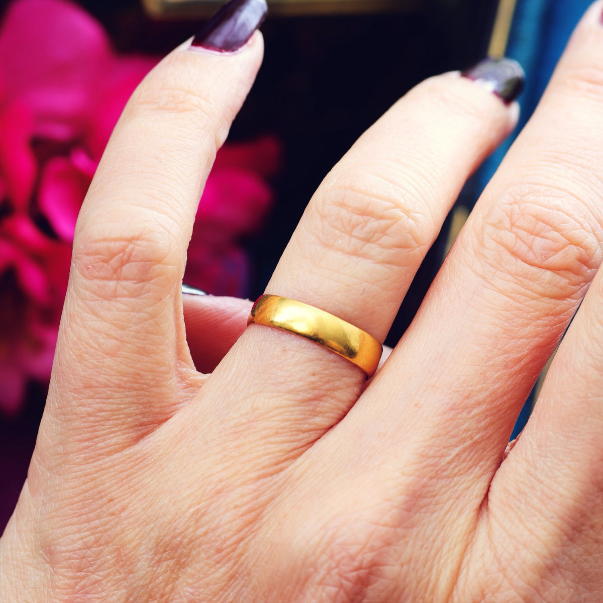 Antique Date 1912 22ct Gold Wedding Ring