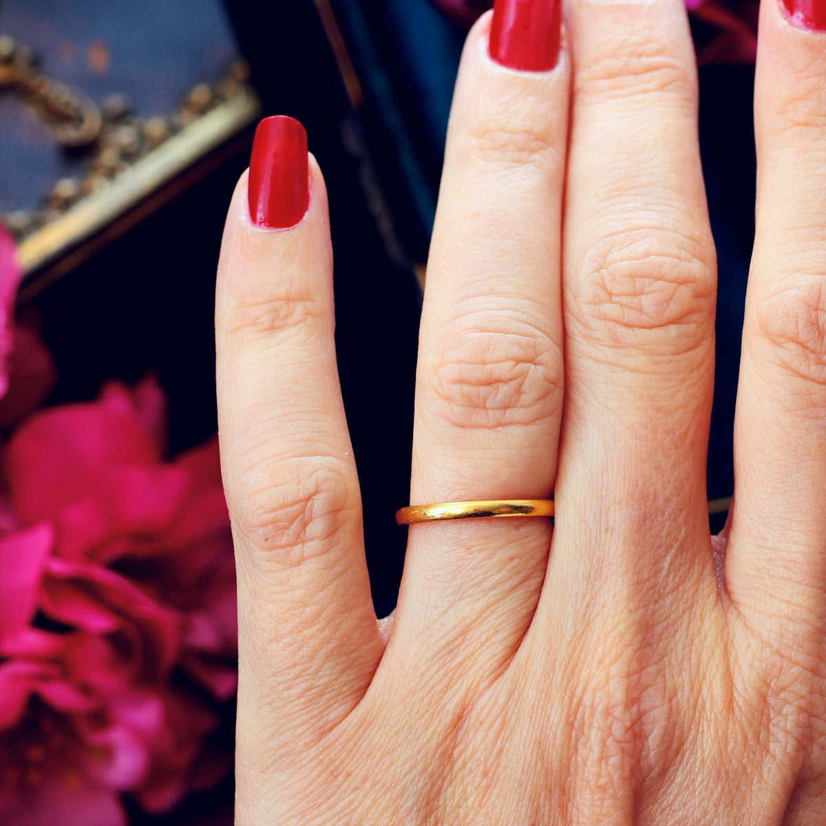 Vintage Date 1928 22ct Gold Wedding Ring