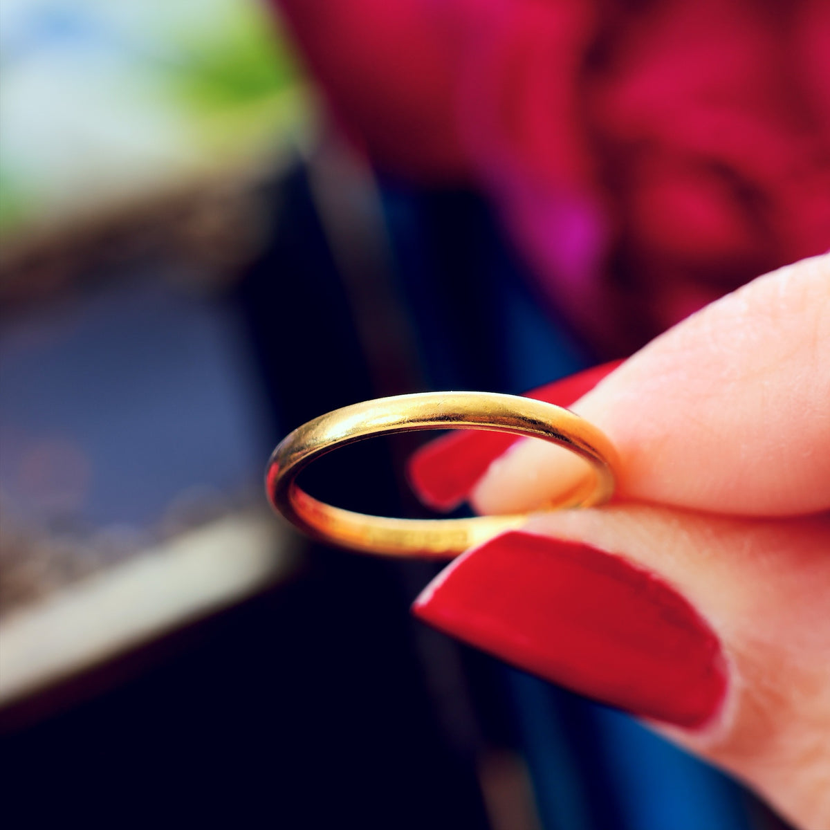 Vintage Date 1928 22ct Gold Wedding Ring