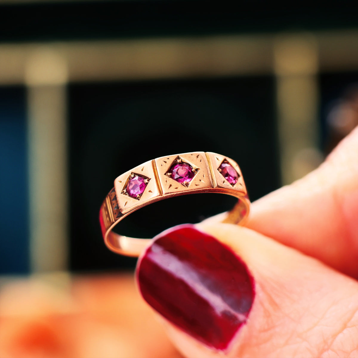 Cute Date 1876 Rose Pink Tourmaline Ring