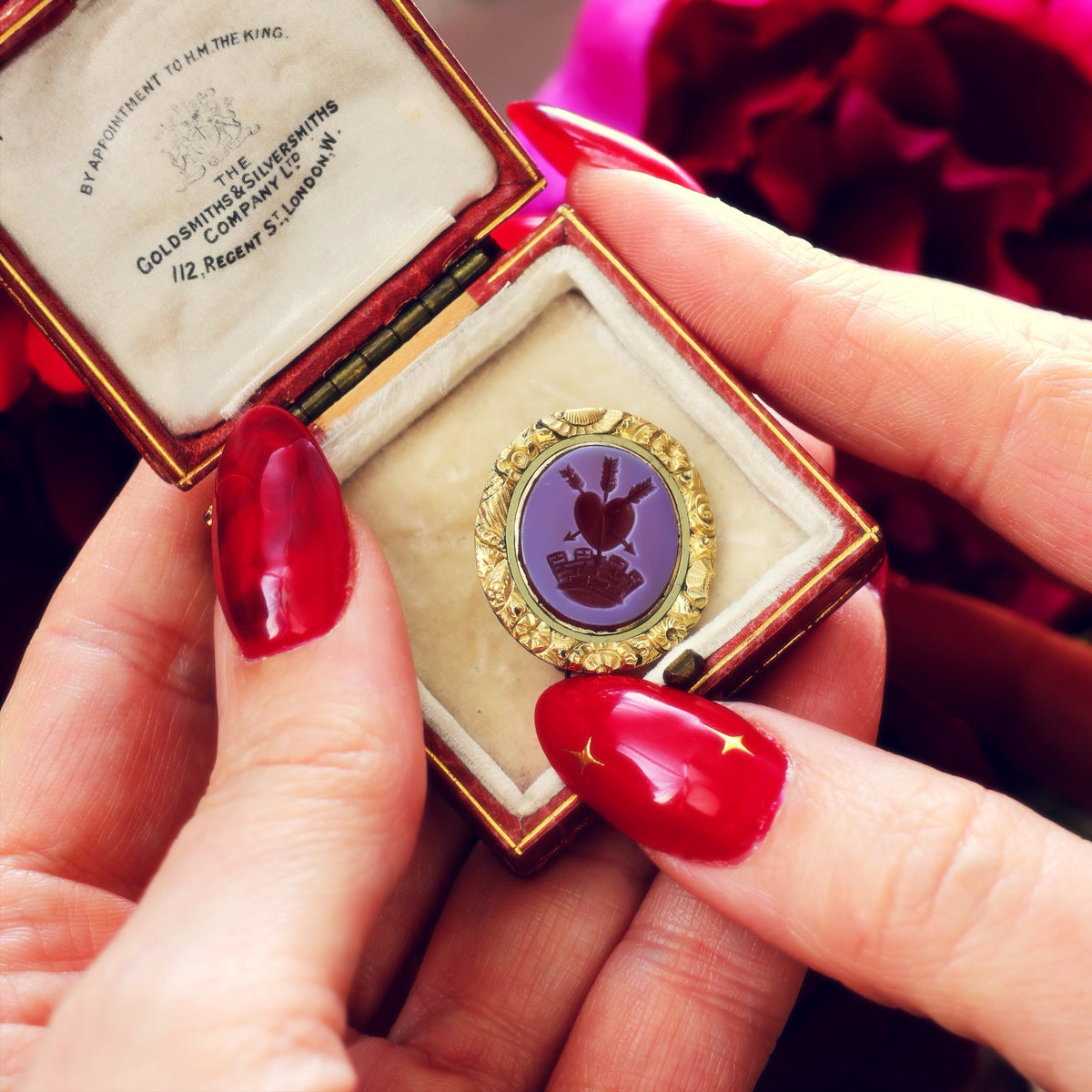 Antique Georgian Intaglio Sardonyx Brooch