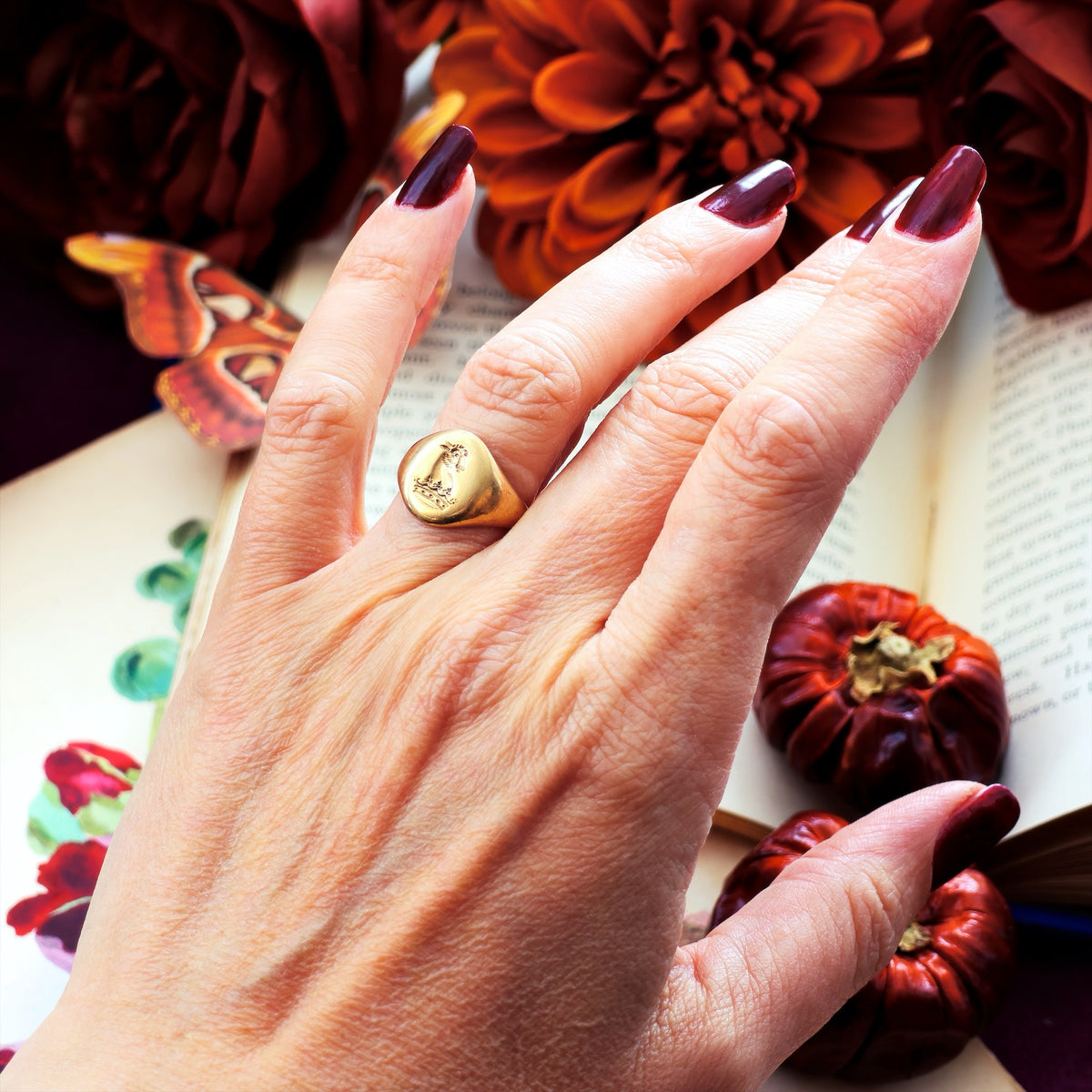 Bull's Head Ducal Coronet Signet Ring