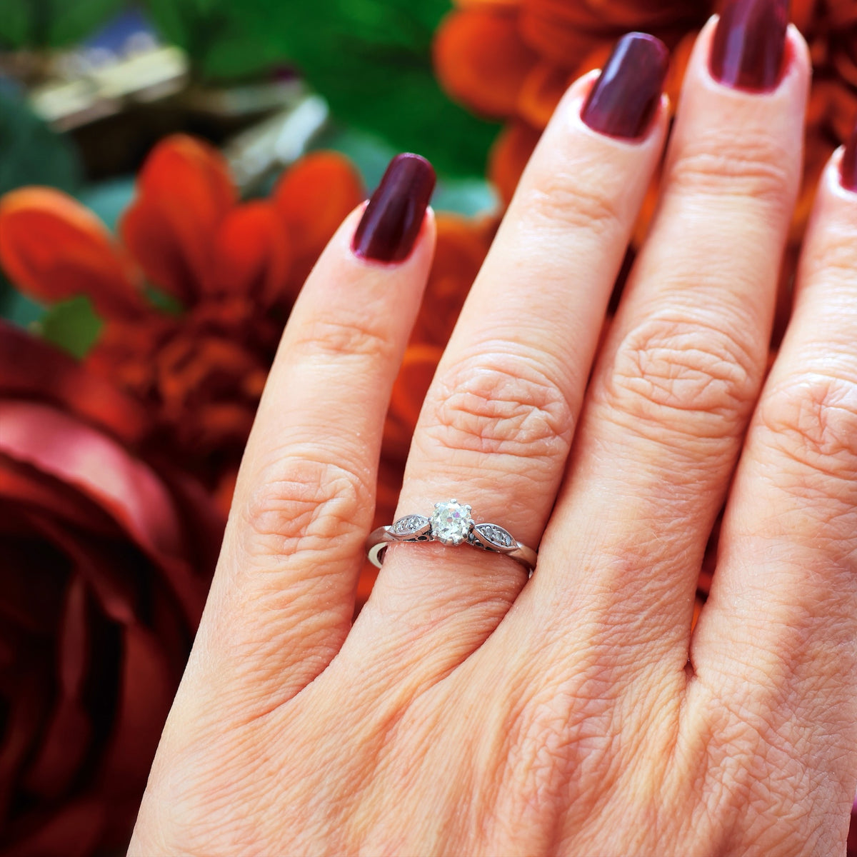 Loveliest Antique Cut Diamond Engagement Ring