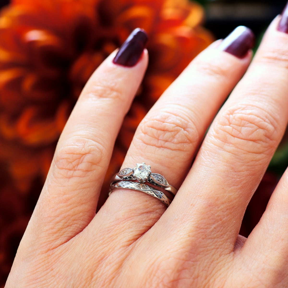 Loveliest Antique Cut Diamond Engagement Ring