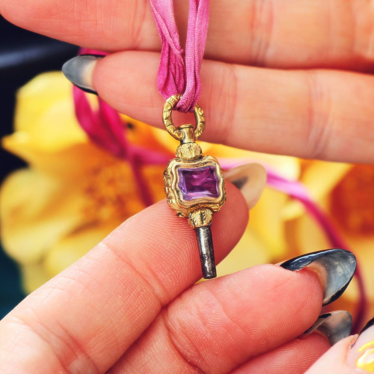 Petite Georgian Ornamental Rococo Watch Key
