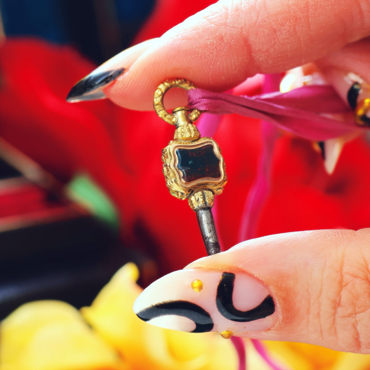 Petite Georgian Ornamental Rococo Watch Key