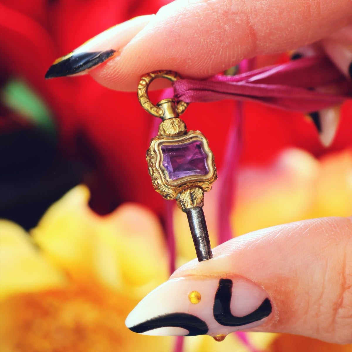 Petite Georgian Ornamental Rococo Watch Key