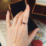 Antique Victorian Gothic Magic Garnet Ring