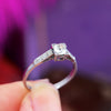 Vintage Mid Century Platinum Diamond Engagement Ring