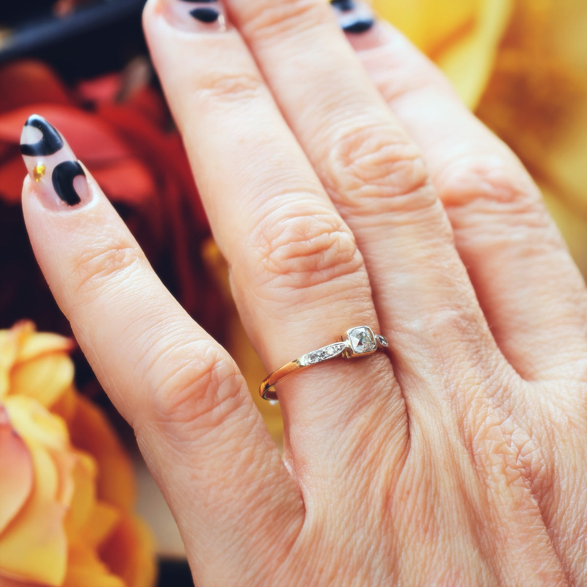 Dearest! Vintage Edwardian Diamond Engagement Ring