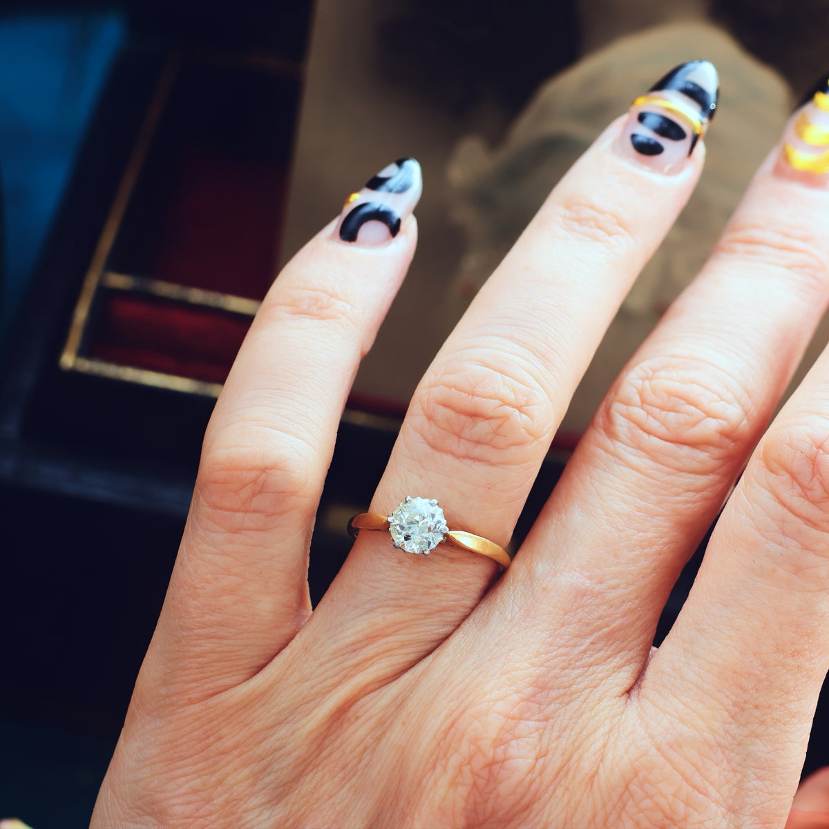 Antique 'Tiffany' Style Diamond Engagement Ring