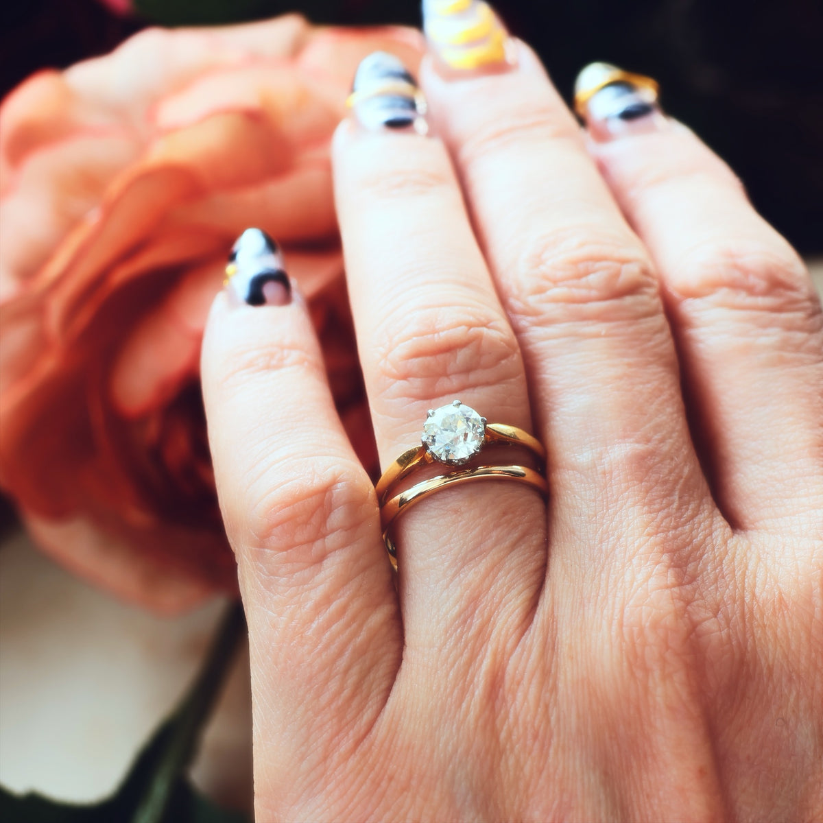 Antique 'Tiffany' Style Diamond Engagement Ring