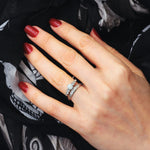 Vintage 1982 Size 'M' / '6.25' Hand Engraved Platinum Wedding Ring