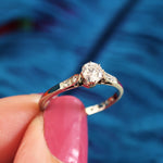 Vintage Perfection! 18ct White Gold Diamond Engagement Ring