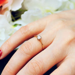 Vintage Recycled Antique Diamond Engagement Ring