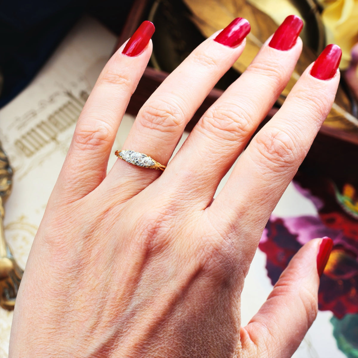 Blessed Lovely! Late Victorian Diamond Engagement Ring