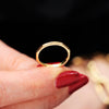 Vintage Style Size 'J' or '5' 'Decagon' 18ct Gold Wedding Ring