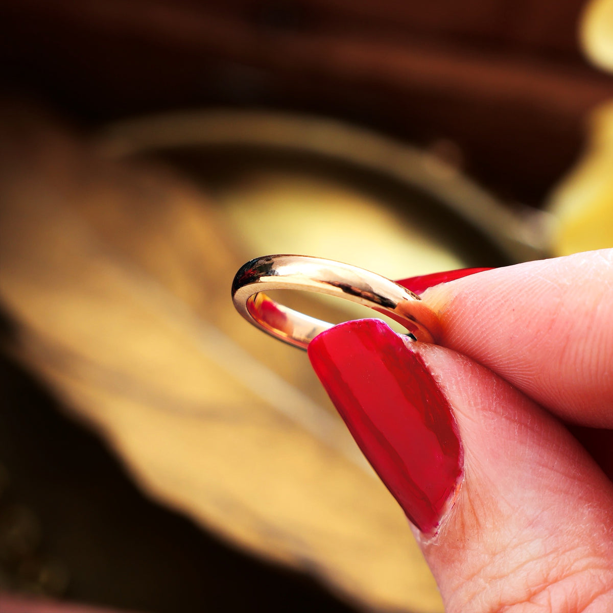 Vintage Date 1945 9ct Gold Utility Wedding Band