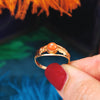 Vintage Art Nouveau Styled Italian Coral Ring