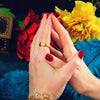 Adorable Date 1929 9ct Gold Buckle Ring