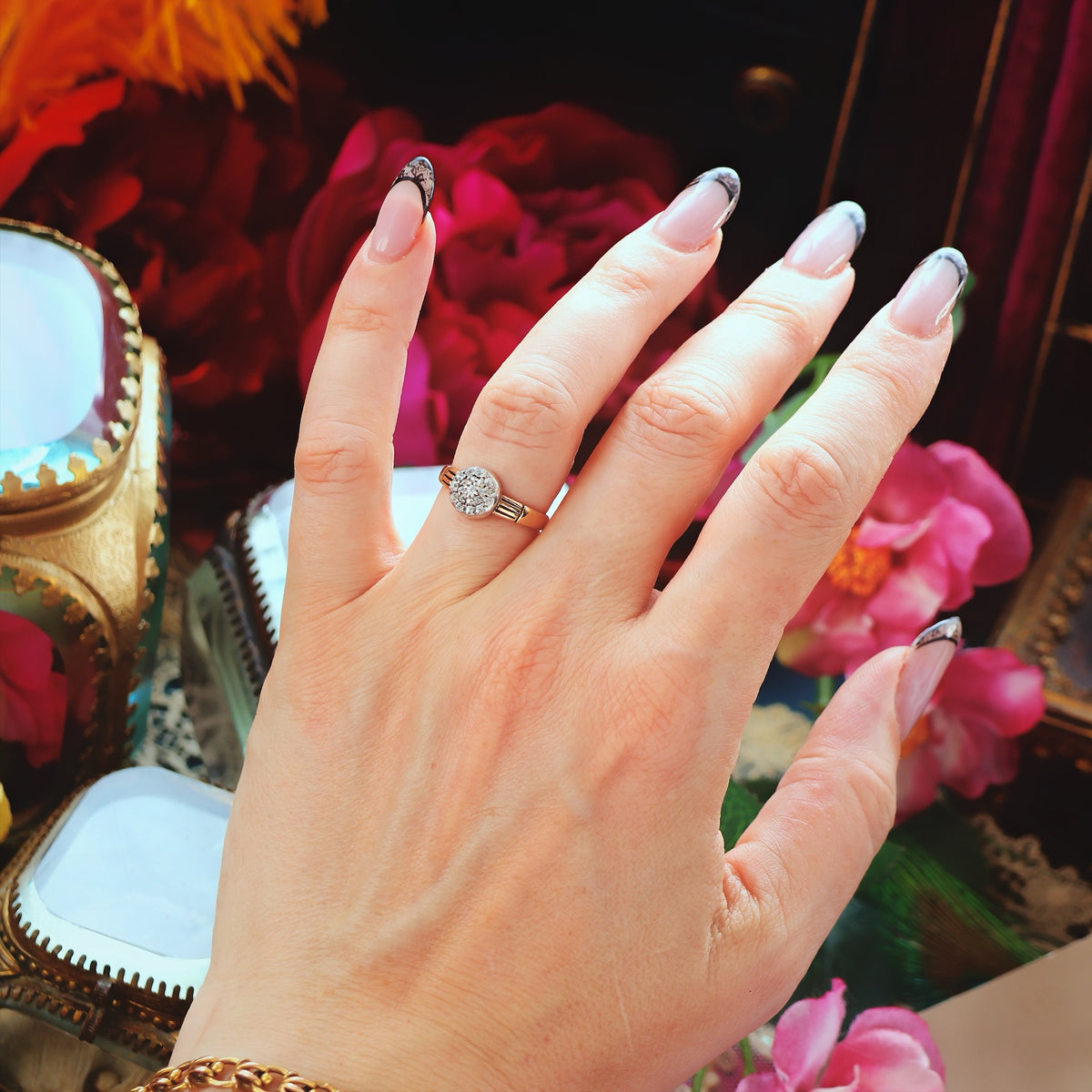 Most Charming Victorian Hand Cut Diamond Ring