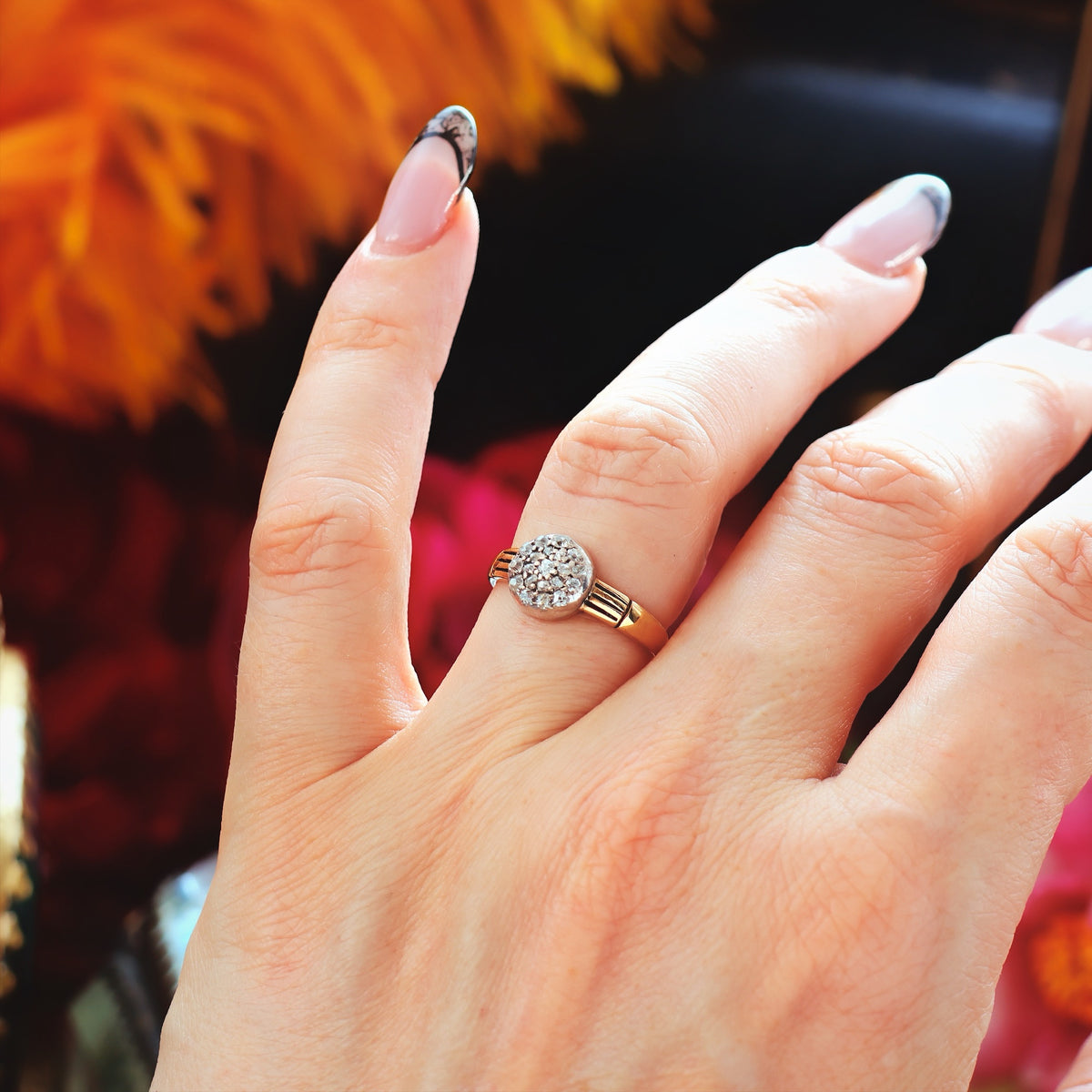 Most Charming Victorian Hand Cut Diamond Ring