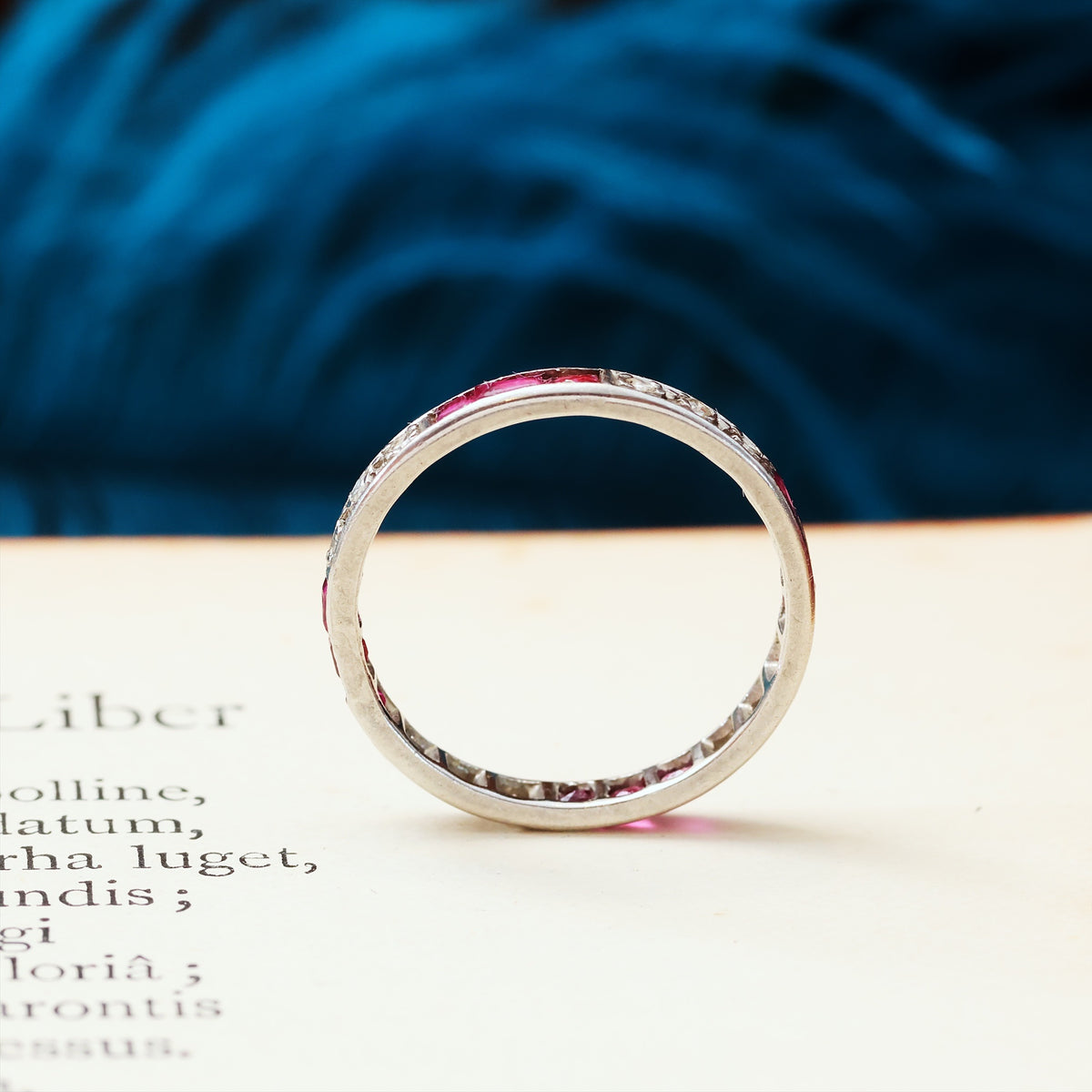 A Vintage Art Deco Ruby & Diamond Eternity Ring