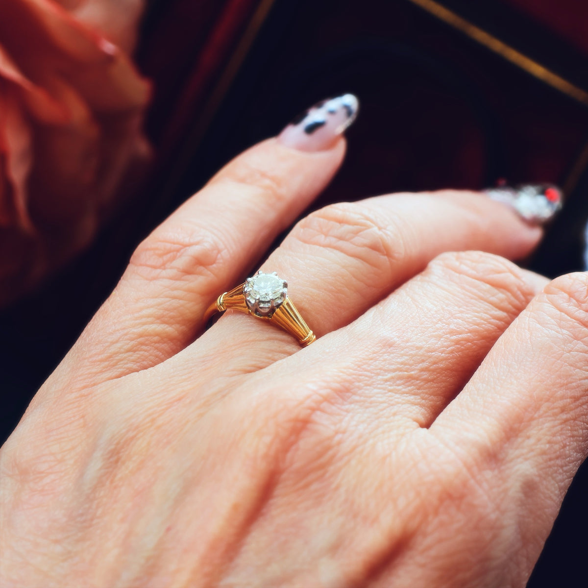 Vintage 'Tiffany' Style Diamond Engagement Ring