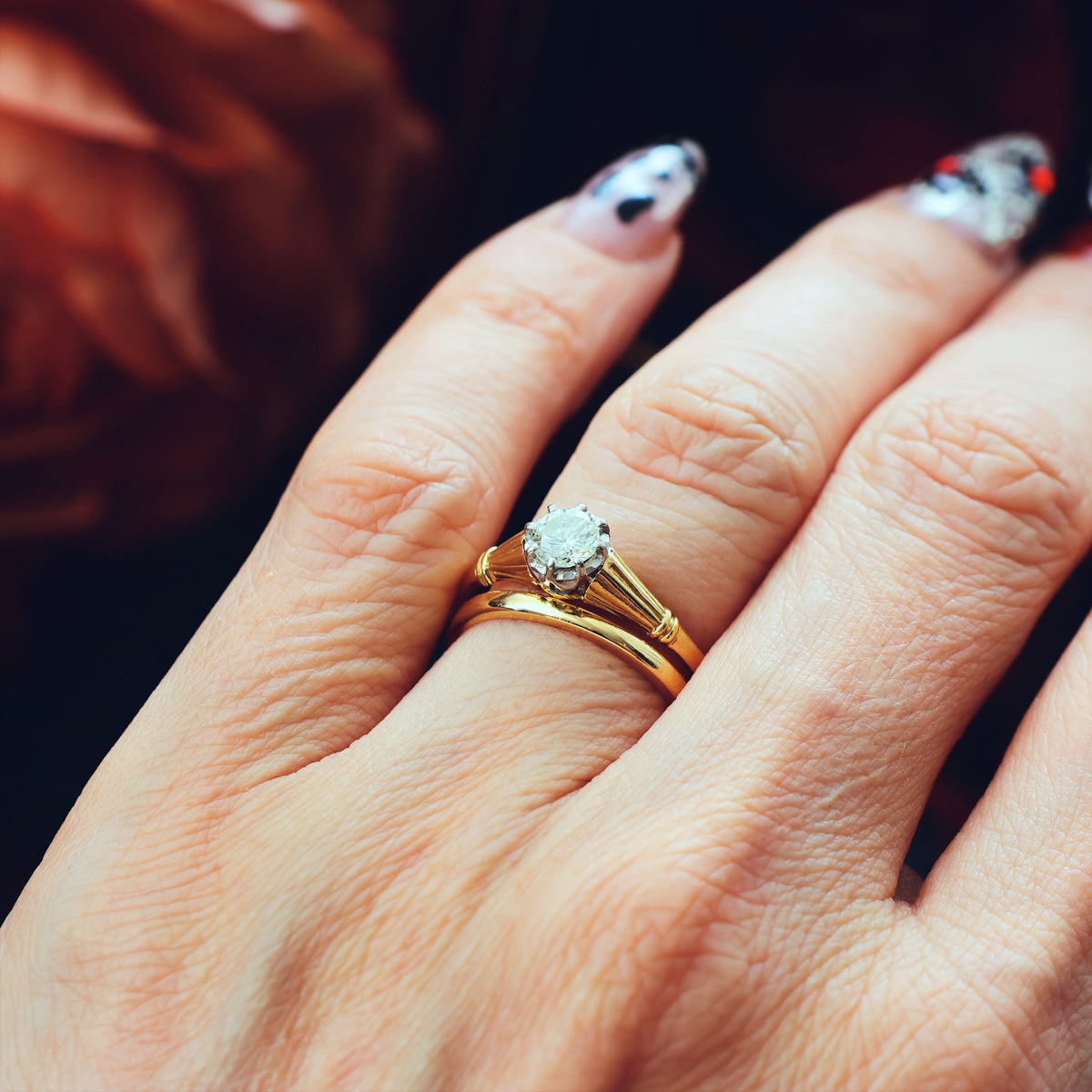Vintage 'Tiffany' Style Diamond Engagement Ring