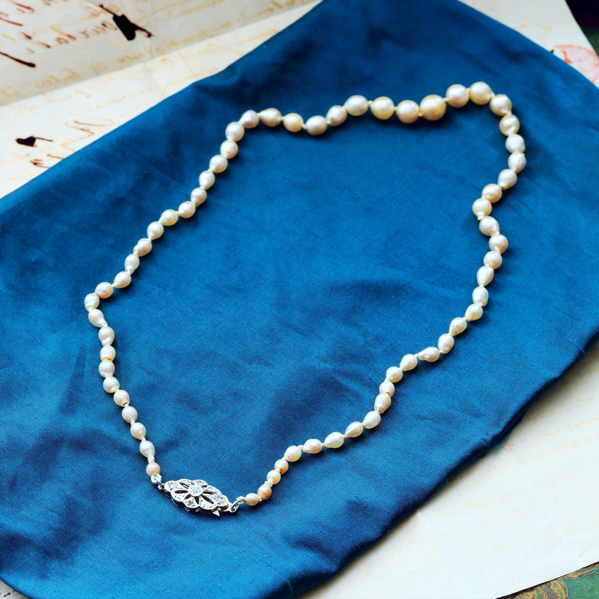 Vintage 1950's Cultured Saltwater Pearl Necklace