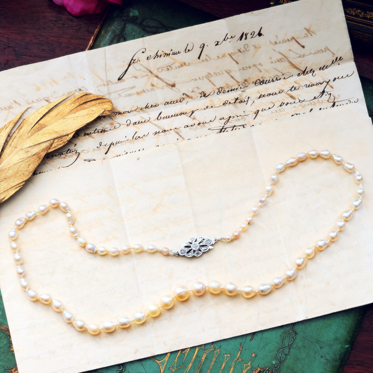 Vintage 1950's Cultured Saltwater Pearl Necklace