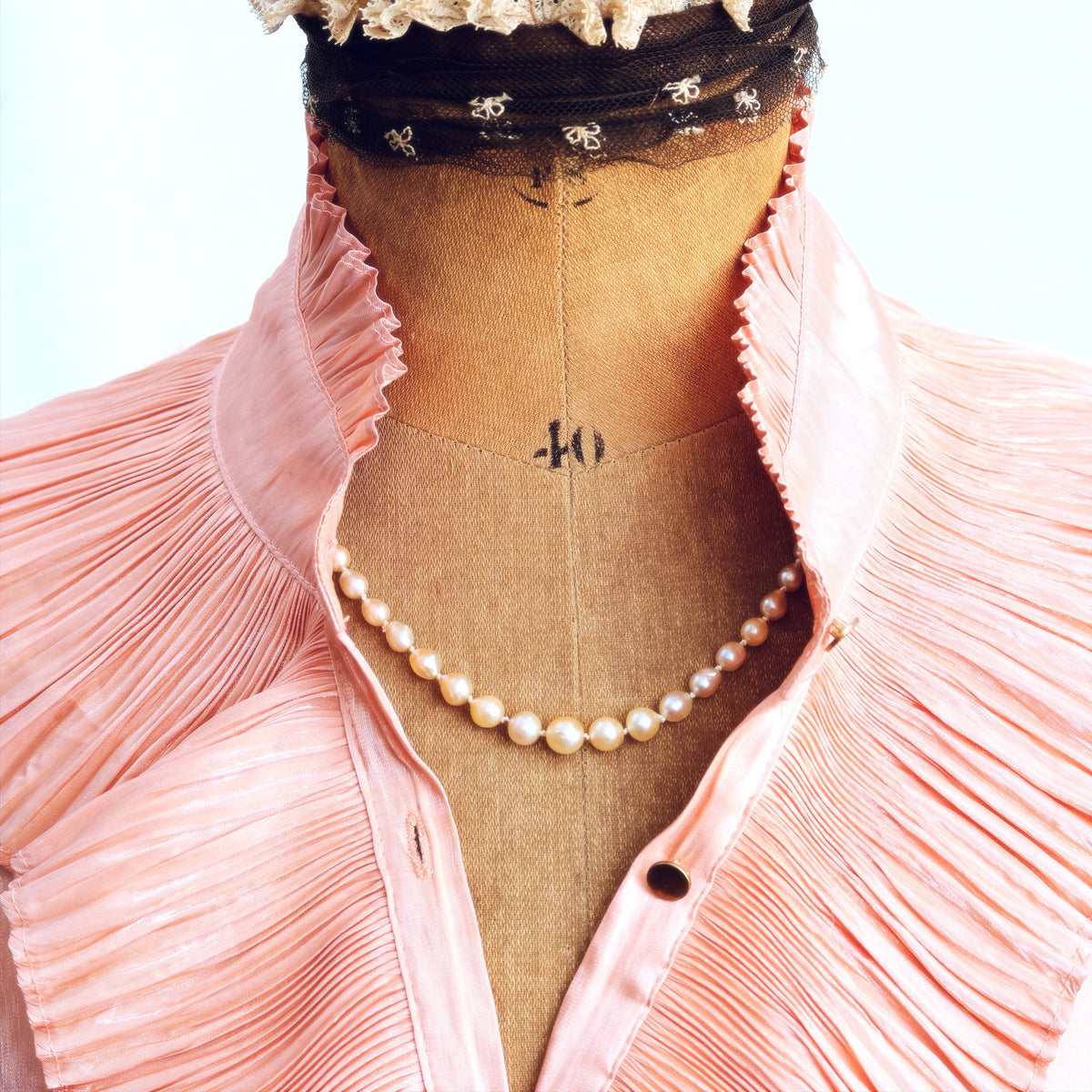 Vintage 1950's Cultured Saltwater Pearl Necklace