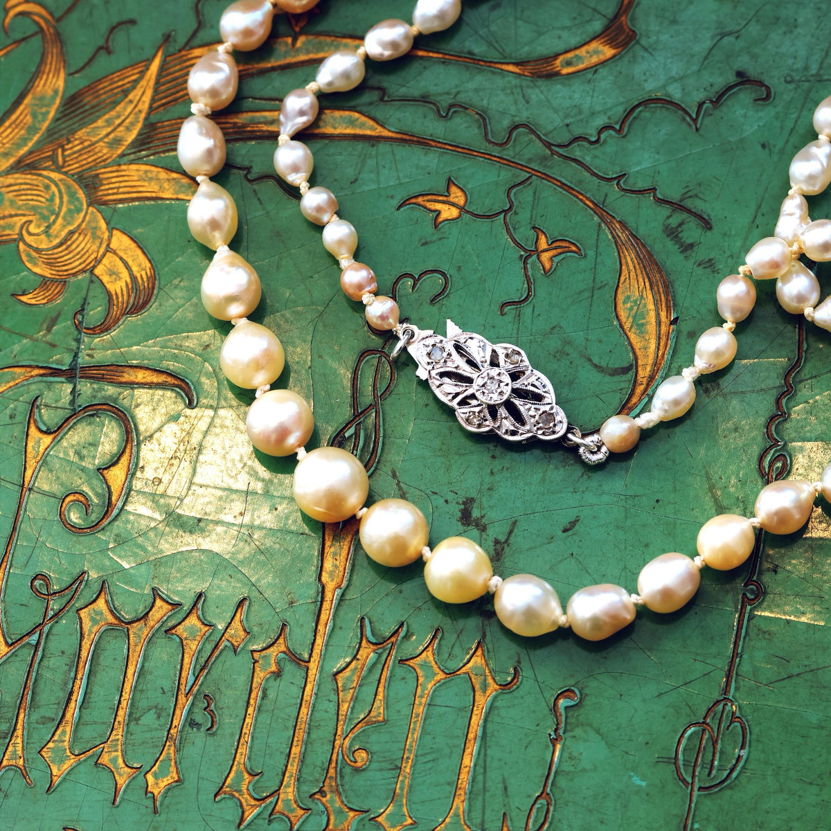 Vintage 1950's Cultured Saltwater Pearl Necklace