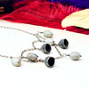 Vintage Mid Century Silver Acorn Necklace