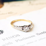Vintage LOVE! Diamond Solitaire Engagement Ring