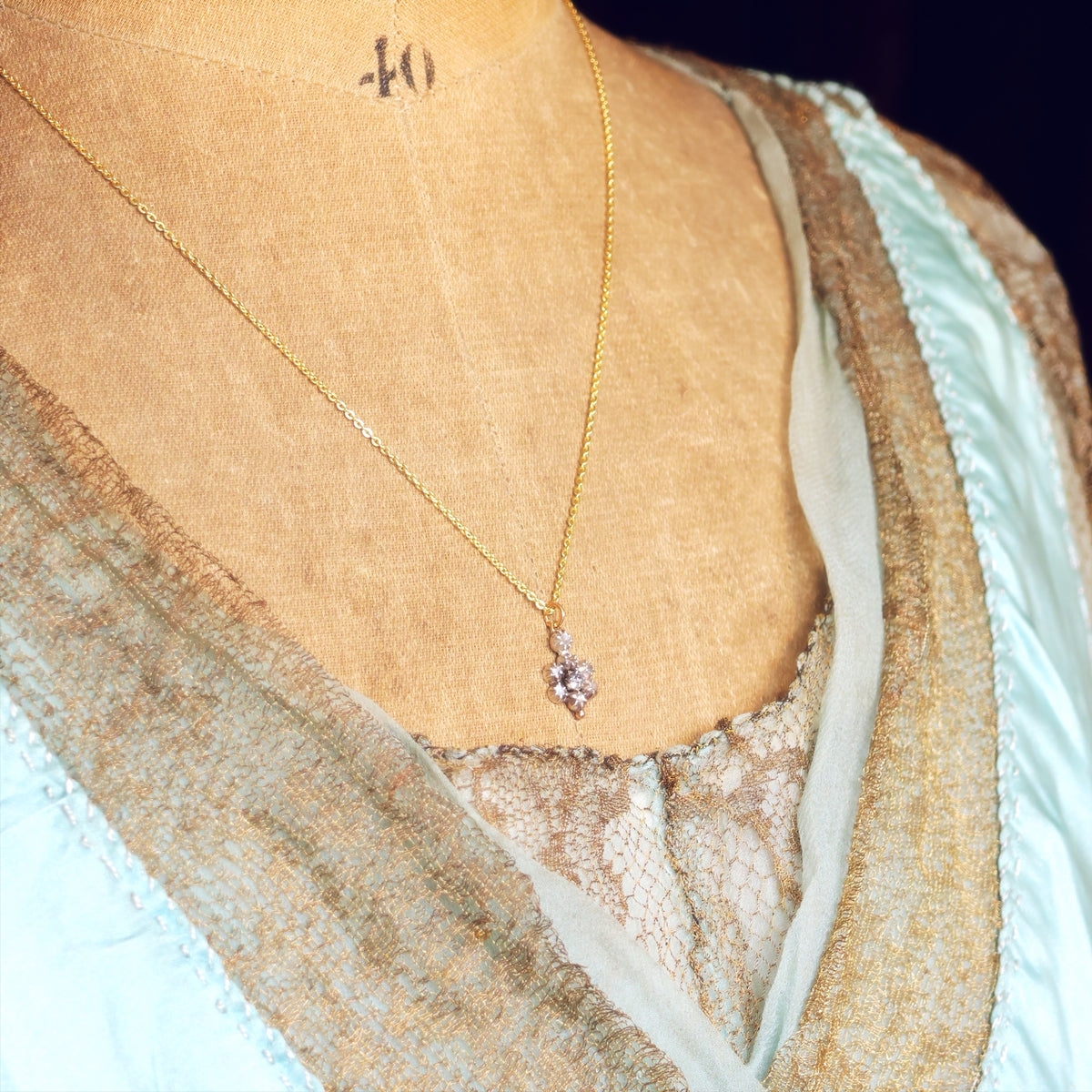 Cute Antique Naife Cut Diamond Pendant