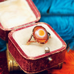 Antique Victorian Specimen Agate Dress Ring