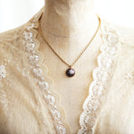 Victorian Carbuncle Garnet Diamond Star Pendant