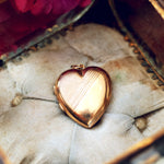 Vintage Mid Century 9ct Gold Heart Shaped Locket