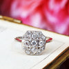 Vintage Art Deco Diamond Cluster Ring