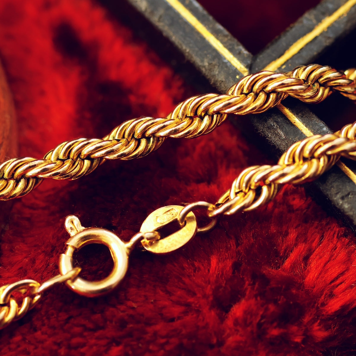 Vintage Date 1993 9ct Gold Rope Chain