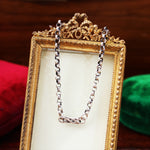 Pretty Antique Silver 'Lover's Knot' Guard Chain