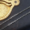 Pretty Antique Silver 'Lover's Knot' Guard Chain