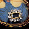 Antique Paste Fichu Pin