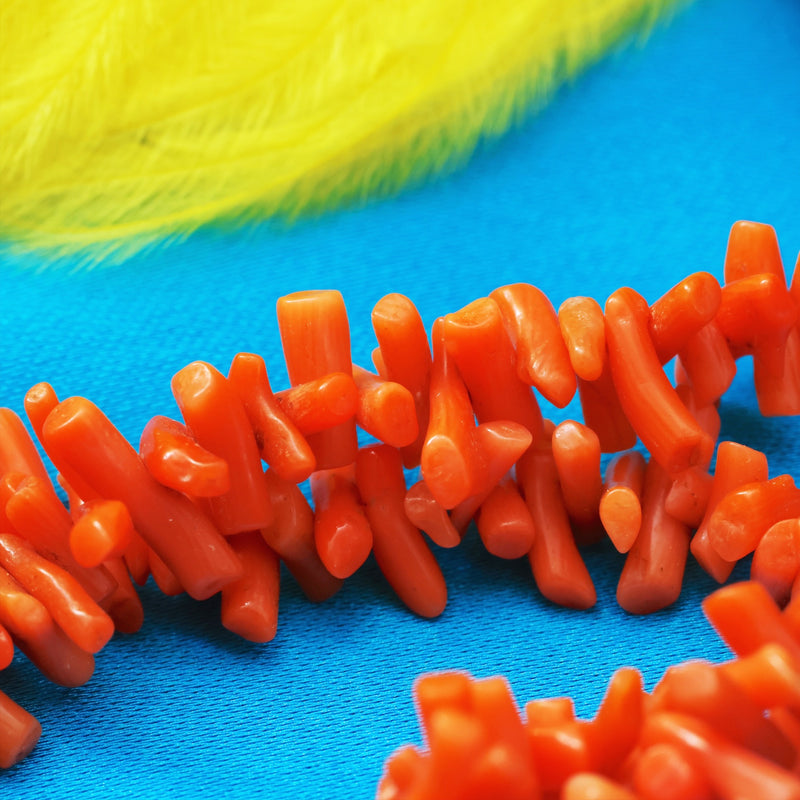 Vintage Double Row Branch Coral Necklace