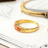 Antique Victorian 18ct Gold Coral Ring