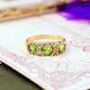 Vintage 18ct Gold Peridot & Diamond Ring