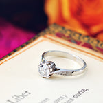 Vintage 0.40ct Brilliant-Cut Diamond Engagement Ring