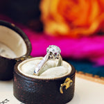 Classic Vintage 0.40ct Brilliant-Cut Diamond Engagement Ring